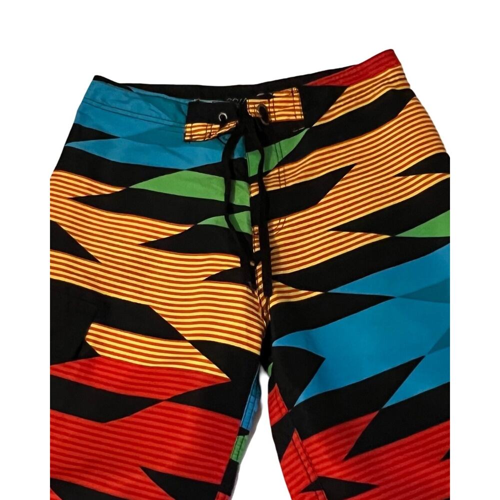 B.Split Mens Swim Trunks Size Small Board Shorts Multicolor Pull On Pocket - Picture 5 of 8